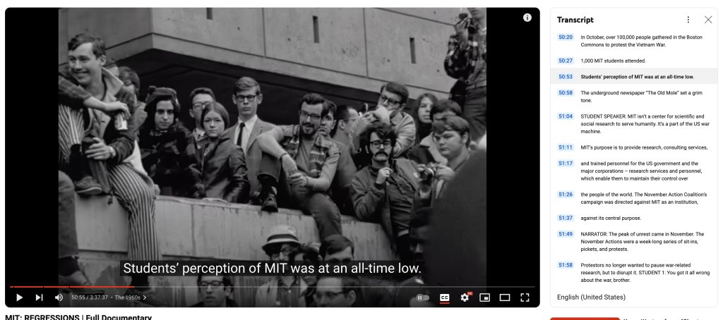 photo showing the captions we created for mit: regressions